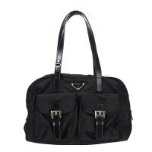 PRADA Nylon Boston Duffle Bag Black